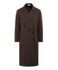 SUITSUPPLY  Dark Brown Belted Trench Coat