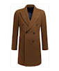 SUITSUPPLY  棕色双排扣大衣