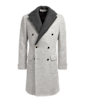 SUITSUPPLY  Light Grey Polo Coat