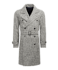 SUITSUPPLY  Off-White Houndstooth Overcoat