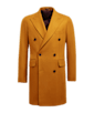 SUITSUPPLY  Yellow Herringbone Overcoat