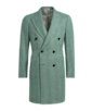 SUITSUPPLY  Manteau vert clair à chevrons