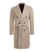 SUITSUPPLY  Light Brown Belted Overcoat