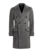 SUITSUPPLY  Mid Grey Polo Coat