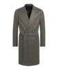 SUITSUPPLY  Mid Green Belted Overcoat