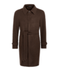 SUITSUPPLY  Dark Brown Belted Overcoat