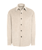 SUITSUPPLY  Light Taupe Relaxed Overshirt Jacket