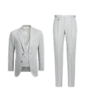 SUITSUPPLY  Light Grey Three-Piece Havana Suit