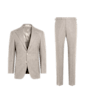 SUITSUPPLY  Taupe Relaxed Fit Roma Suit