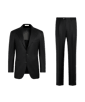 SUITSUPPLY  Black Relaxed Fit Roma Suit