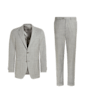 SUITSUPPLY  Light Grey Three-Piece Tailored Fit Havana Suit