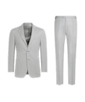 SUITSUPPLY  Light Grey Three-Piece Tailored Fit Havana Suit