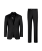 SUITSUPPLY  Black Perennial Tailored Fit Havana Suit