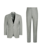 SUITSUPPLY   Havana 浅灰色三件套合体身型西装
