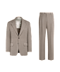 SUITSUPPLY  Mid Taupe Relaxed Fit Roma Suit