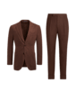 SUITSUPPLY  Dark Brown Lazio Suit