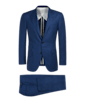 SUITSUPPLY  Mid Blue Bird's Eye Jort Suit