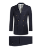 SUITSUPPLY  Navy Striped Havana Suit