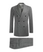 SUITSUPPLY  Costume Jort gris moyen à rayures 