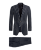 SUITSUPPLY  Navy Striped Lazio Suit