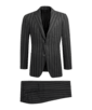 SUITSUPPLY  Dark Grey Striped Havana Suit
