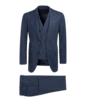 SUITSUPPLY  Navy Houndstooth Havana Suit
