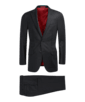 SUITSUPPLY  Dark Grey Striped Sienna Suit