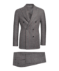 SUITSUPPLY  Dark Grey Striped Havana Suit