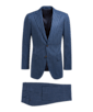 SUITSUPPLY  Mid Blue Striped Lazio Suit