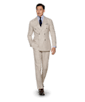 SUITSUPPLY  Light Brown Striped Jort Suit