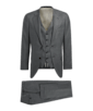 SUITSUPPLY  Grey Bird's Eye Jort Suit