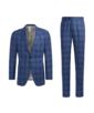 SUITSUPPLY  Mid Blue Checked Sienna Suit