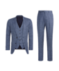 SUITSUPPLY  Blue Checked Lazio Suit