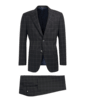 SUITSUPPLY  Dark Grey Checked Napoli Suit