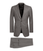 SUITSUPPLY  Mid Brown Bird's Eye Lazio Suit
