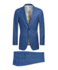 SUITSUPPLY  Mid Blue Checked Sienna Suit