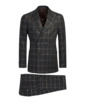 SUITSUPPLY  Dark Grey Checked Havana Suit