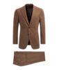 SUITSUPPLY  Brown Checked Havana Suit