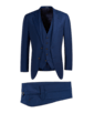 SUITSUPPLY  Jort Anzug blau mit Birdseye-Muster