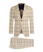 SUITSUPPLY  Light Brown Checked Jort Suit