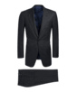 SUITSUPPLY  Dark Grey Herringbone Washington Suit