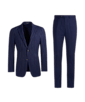 SUITSUPPLY  Mid Blue Striped Havana Suit