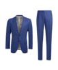 SUITSUPPLY  Mid Blue Bird's Eye Lazio Suit
