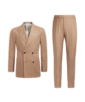 SUITSUPPLY  Mid Brown Striped Havana Suit