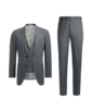 SUITSUPPLY  Light Grey Striped Three-Piece Lazio Suit