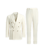 SUITSUPPLY  Costume Havana blanc cassé