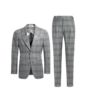 SUITSUPPLY  Light Grey Checked Havana Suit