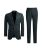 SUITSUPPLY  Dark Green Lazio Suit