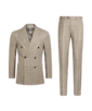 SUITSUPPLY  Light Brown Checked Havana Suit