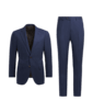 SUITSUPPLY  Mid Blue Three-Piece Lazio Suit